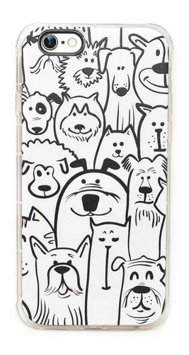 Funda Perros Dogs Mujer Antigolpes Para Phone 6 7 8 X Xr 11