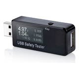 Medidor De Voltaje Usb.. 1a 30v Tester Digital Dc.negro