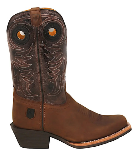 Bota Vaquera Nh Punta Cuadrada Piel Crazy Ray35 Full Western | Meses sin interés