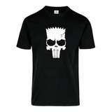 Playera Bart Punisher El Castigador Los Simpson 