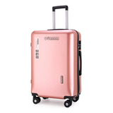 Maleta Viaje 24in Quanna Equipaje De Negocios Ligero Abs Rueda 360° Maletas Abs Resistente 8 Ruedas Moda Impermeable Asa Telescópica Y Candado De Seguridad- Oro Rosa