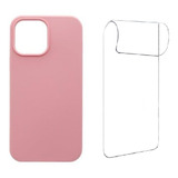 Carcasa Para iPhone 13 Mini Liquid Silicon + Lamina Hidrogel