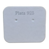 Carton Para Aros N°2  Plata 925  X200 Unidades