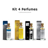 4x  Perfume Masculino Rb Bratt,fortune, Silver Amakha