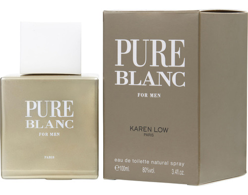 Perfume Karen Low Pure Blanc Edt Spray Para Homens 100ml