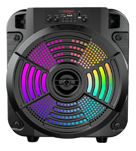 Bocina Bafle Karaoke Bluetooth Luces Led Colores 12 Pulgadas
