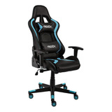 Cadeira Gamer Moobx Thunder Preto E Azul Cor Azul/preto Material Do Estofamento Poliuretano