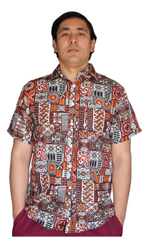 Camisa Diseño Verano Guayabera Hawaiana Hombre