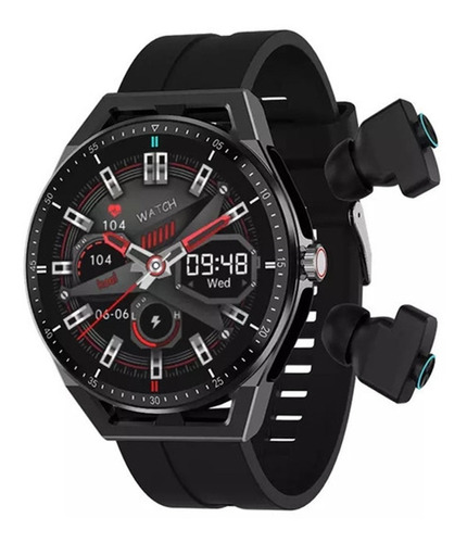 Reloj Smart Watch 2 En 1 T20 Fralugio Con Audífonos Tws Hifi