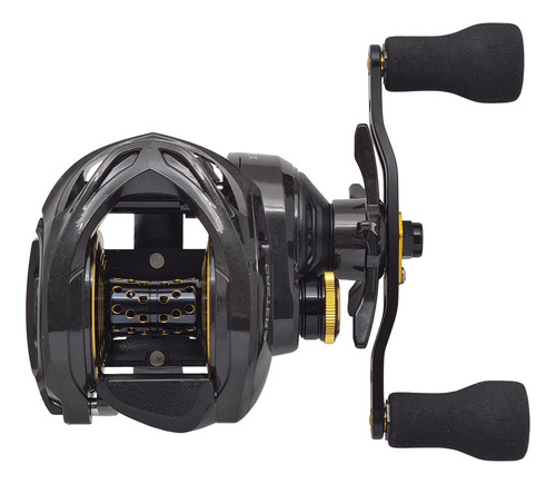 Reel Rotativo Caster Carbon X Bg 307 Derecho Color Negro