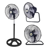 Ventiladores 3 Velocidades Con Adaptador Para Piso Y Pared  