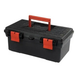 Caja Herramientas Plástica Heraldplast Trabas Grande Hsk Color Negro