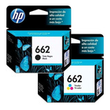 Cartuchos Originales Hp 662 Negro + Color 2515 2516 2545