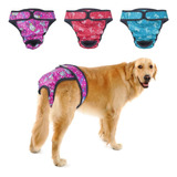 Petbaba Pañales Para Perros Femeninos, 3 Piezas De Pantalone