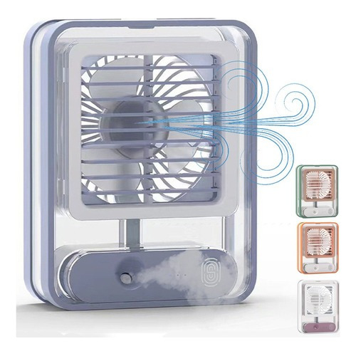 Mini Ar Condicionado Ventilador Mesa Escritorio Usb Portátil