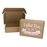 Caja Regalo Carton Box Día De Las Madres 27x20x8cm 10 Pzas