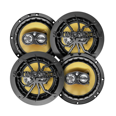 Paquete De 4 Bocinas Para Automovil 6.5 Pulgadas Fibra Carbono Pro Kevlar 4 Vias Soundstream Color Dorado Tarantula | MercadoLibre