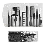 Set Peines Térmicos X 10 Unidades Barberia Peluqueria