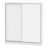 Placard Ropero Puertas Corredizas 174*195*51 Cm 4 Estantes 2 Cajones Guarda Ropa Perchero Color Blanco Melamina Envio A Todo El Pais Plo180