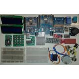 Mega Kit Arduino - Pantallas - Sensores - Protoboard Y Más 