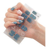 Pegatinas De Gel Para Uñas Semicuradas, Bonitas Y A La Moda