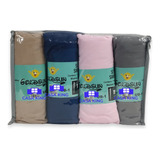 Sabanas Ajustables 2 1/2 Queen Pack X4 + Fundas De Almohada