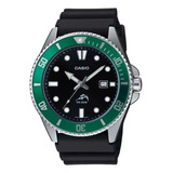 Reloj Casio Marlin Buceo Negro Verde 200m Mdv-106b-1a3
