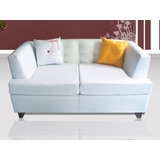 Sillon Brissa 2dec,eco Cuero,chenille,pats Madera Tapizada!!