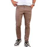 Pantalon Drill Hombre Urbano Moda Semi Licrado Entubado 