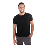 Camiseta Camisa Masculina Básica Slim Lisa Algodão Premium