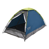 Carpa Spinit Basic Alu 2 Personas Azul Verde