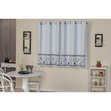 Cortina Blackout Pvc Estampada 2,20 X 1,30 Para Cozinha