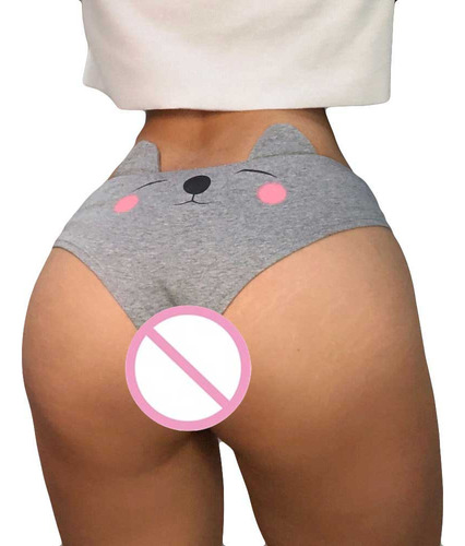 Cuecas Femininas 3d, Lingerie Engraçada, Cuecas Com Fio Dent