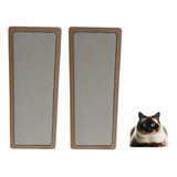 Kit 2 Arranhador Parede Vertical Para Gato Brinquedo Branco