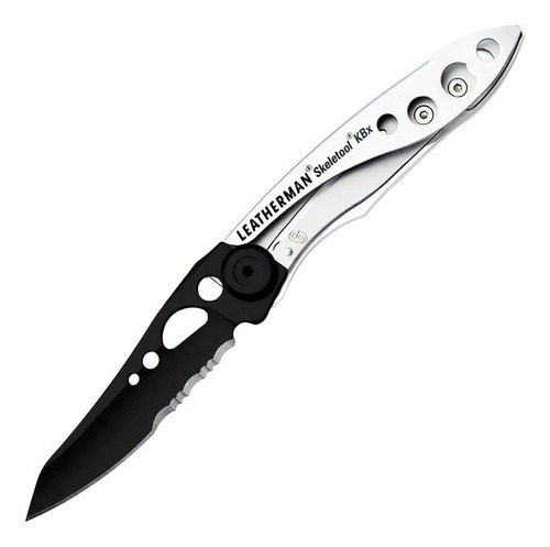 Pinza Multifuncion Leatherman Skeletool Kbx 2 Fun Cortapluma Color Plateado/negro