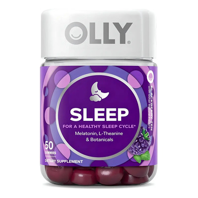 Olly Sleep Melatonina + L Teanina + Botanicos Gomitas Sabor Blackberry | Envío gratis