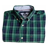 Camisa Tommy Hilfiger, Plaid Green M