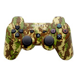 Controle Joystick Compatível Ps3 Army Green