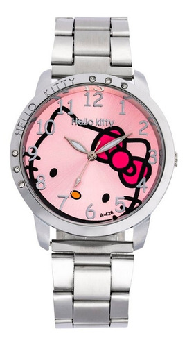 Reloj Hello Kitty Acero Inoxidable Regalo Para Niñas