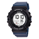 Reloj Stone Digital Hombre Malla Caucho Sumergible Garantia