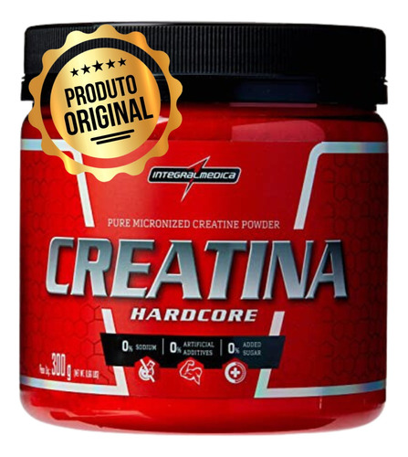 Creatina Integralmedica 300g Creatine 100% Pura Hardcore Pó