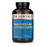 L-treonato De Magnesio Dr. Mercola 2000 Mg 270 Cápsulas