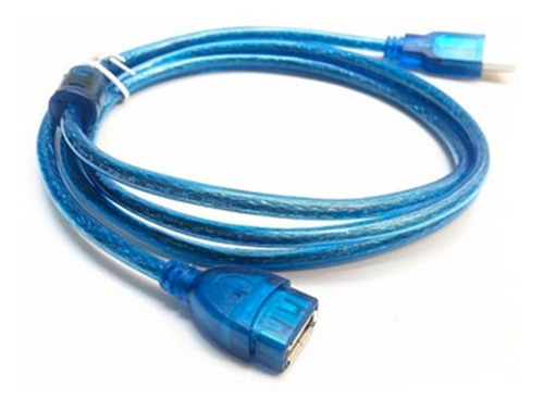 Cable Alargue Usb Mallado. Rápido. Con Filtro. 1º Calidad Color Azul