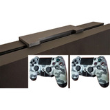 Combo Soporte Pared Ps4 Slim Fat Bajo Perfil +2 Sop Joystick