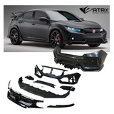 Body Kit Fascia Defensa Lip Type R Honda Civic Sedán 16 18