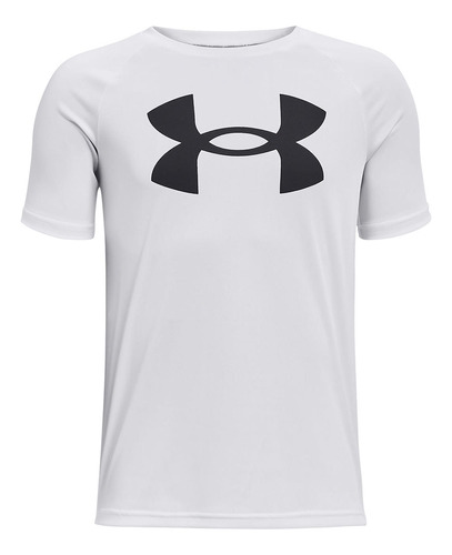 Polera Big Logo Ua Tech Niño Blanco Under Armour