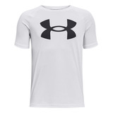 Polera Big Logo Ua Tech Niño Blanco Under Armour