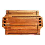 Tabla Para Asado Picada Madera Eucalipto 50x30x3 Cm