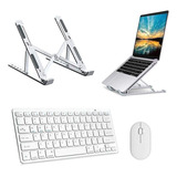 Teclado, Mouse Bluetooth, Suporte Branco Para Notebook Acer