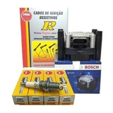 Kit Cables Y Bujías Ngk+ Bobina Bosch Vw Suran 1.6 8v